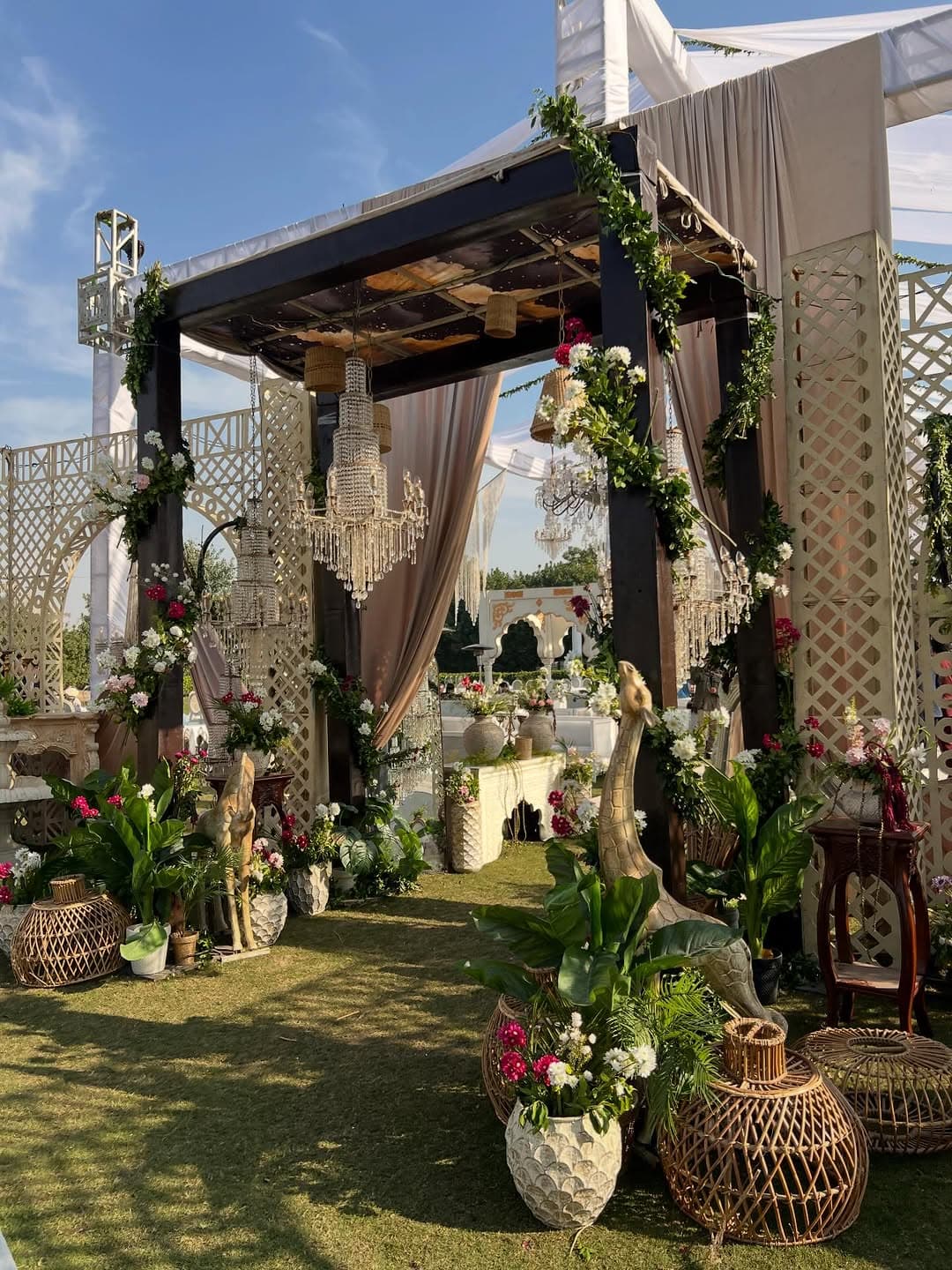 Floral mandap